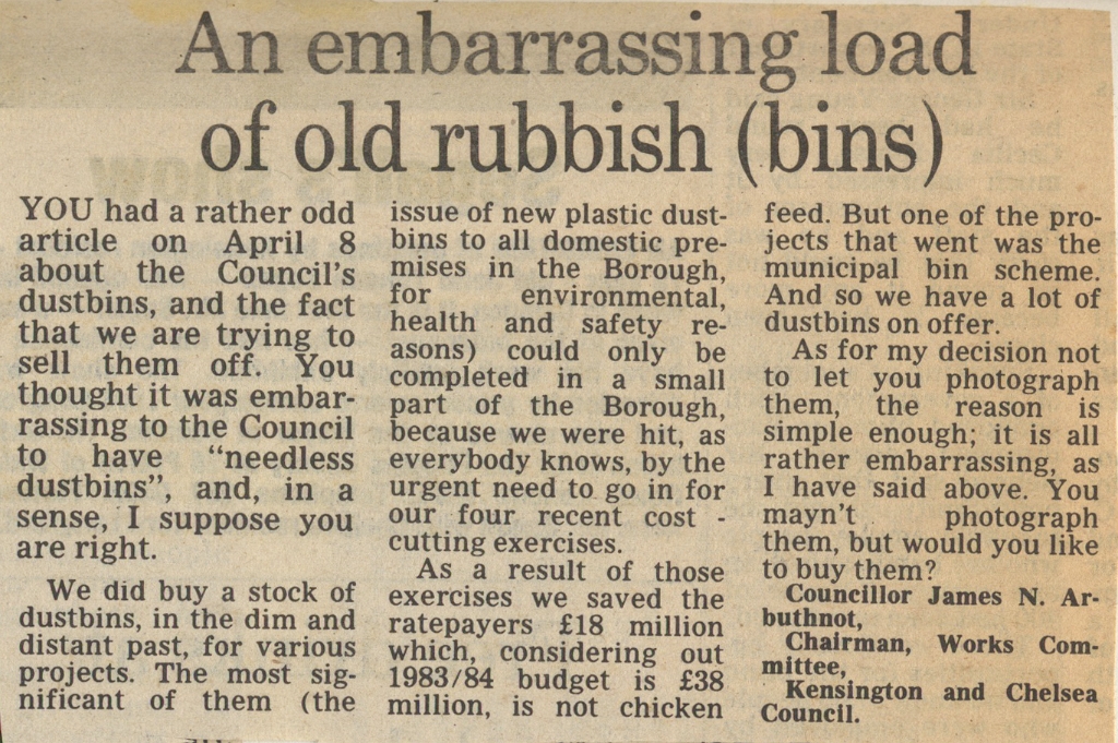 19830415 RUBBISH BINS JAMES ARBUTHNOT REACTION TO CAL ARTICLE CN.jpg